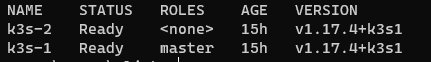 Kubectl showing both nodes